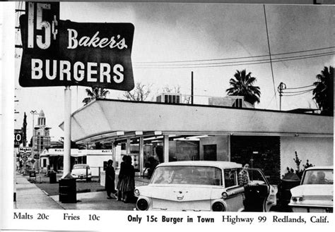 Baker’s Drive In – 1961 – Redlands Area Historical Society