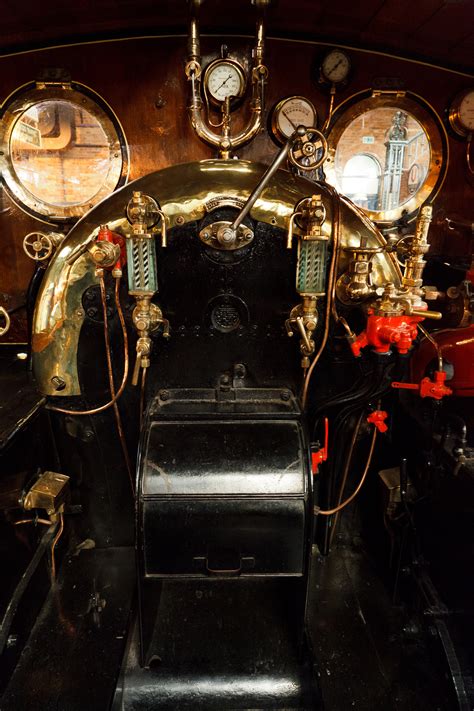 Inside The Cab Of A Steam Engine Free Stock Photo - Public Domain Pictures