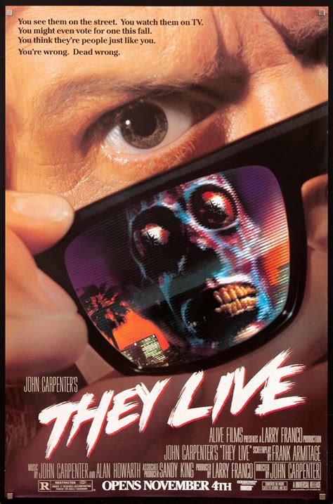 They Live Movie Poster 1988 Subway 1 Sheet (29x45)