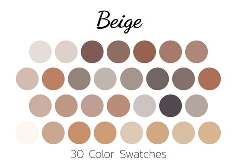 Beige Color Swatches Color Palette iPad Color Palette | Etsy in 2021 ...