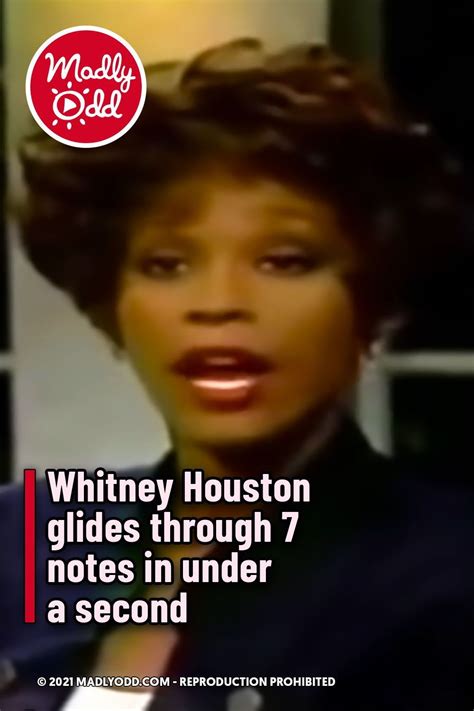 Whitney Houston glides through 7 notes in under a second in 2021 | Whitney houston, Whitney ...