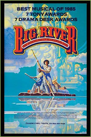 Big River (1985) | Big river musical, Big river, Broadway posters