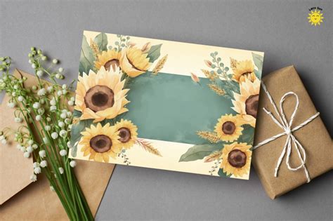 Watercolor Sunflower Zoom Backgrounds By Mulew Art | TheHungryJPEG