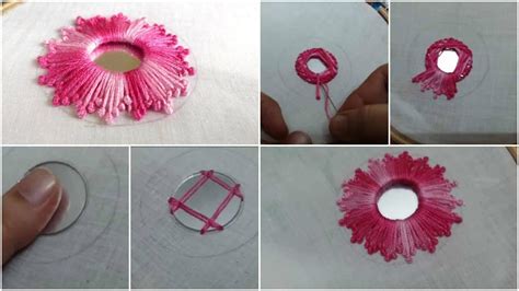 Mirror work embroidery - Simple Craft Idea