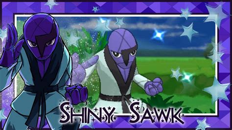 LIVE!! Shiny Sawk on Pokemon X after ONLY 965 REs!! - YouTube