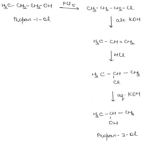 13. convert propan 1 ol to propan 2 ol