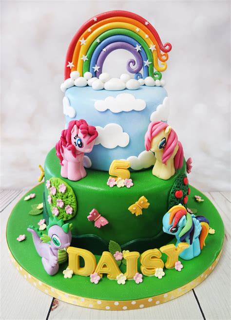 Fantastic my little pony cake with models, bright, fun and girly. One lucky girl! # ...