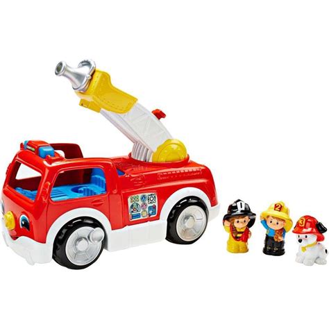 Fisher-Price Little People Lift 'n Lower Fire Truck - Walmart.com - Walmart.com