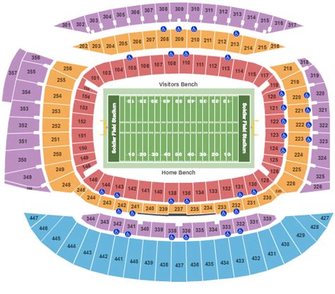 Soldier Field Seating Chart & Seat Map