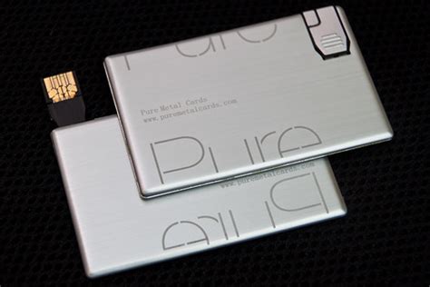 Pure Metal Cards - USB Metal Business Card | Pure Metal Card… | Flickr