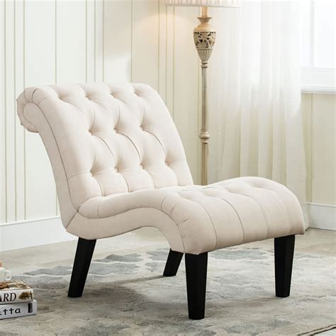 Yongqiang Accent Chair for Bedroom Living Room Chairs Tufted Upholstered Lounge Chair with Wood ...