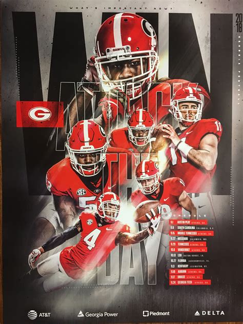 2018 Football Team Schedule Poster | Sports graphic design, Team ...