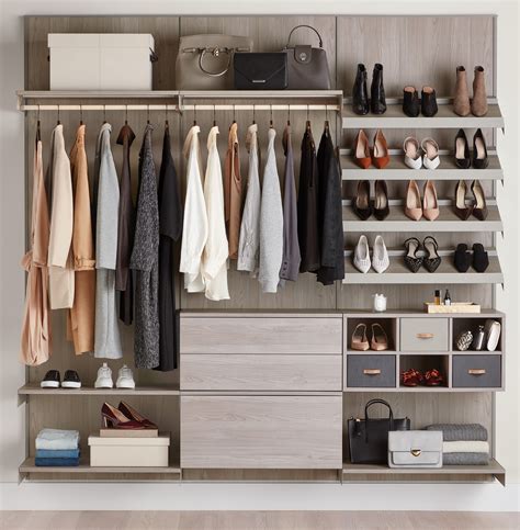 Container Store Elfa Closet Design - Avera Makeshift Shelving ...