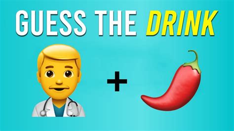 Can You Guess The Drink by Emoji? Drink Emoji Quiz - YouTube