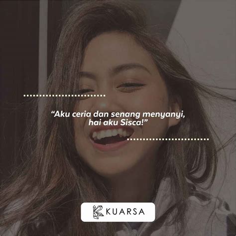 Jikoshoukai Sisca JKT48, Pantun Lucu, Puisi untuk Oshi Hingga Quotes ...