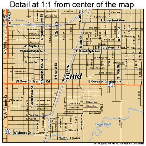 Enid Oklahoma Street Map 4023950