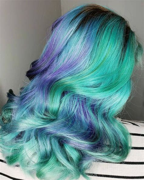 Gorgeous teal and purple hair | Teal and purple hair, Purple hair, Cool hairstyles