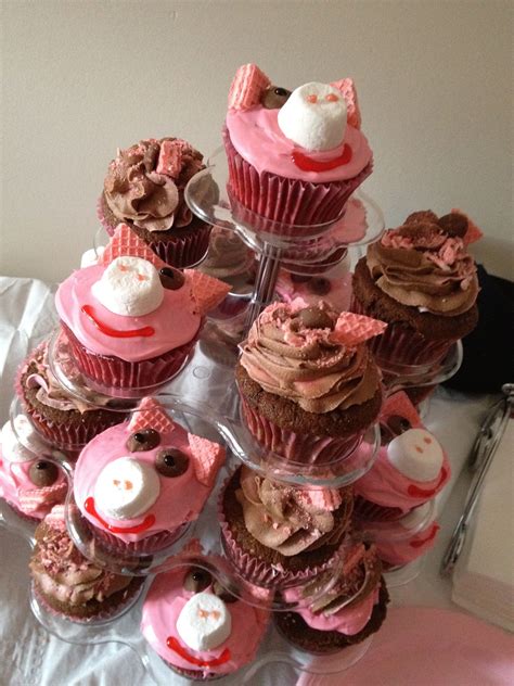 Piggy cupcakes | Piggy cupcakes, Desserts, Cupcakes