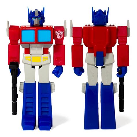 Super 7 Transformers G1 Optimus Prime - ReAction Figure 3 3/4 inch Toy – Collecticon Toys