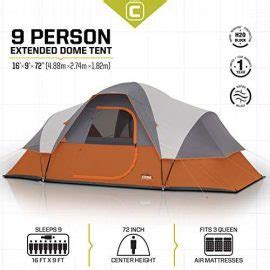 CORE 6 Person Tent - Instant Cabin Core Tents - Camp Stuffs