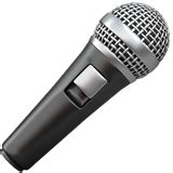 🎤 Microphone Emoji – Meaning and Pictures – 📕 EmojiGuide