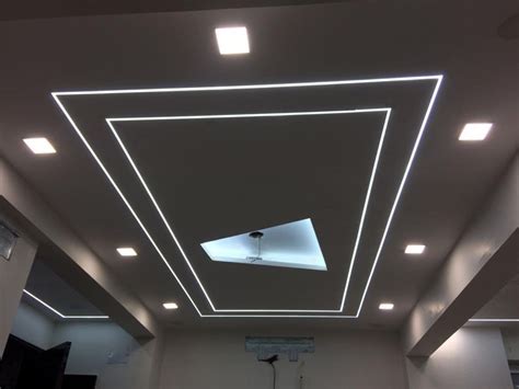 Elegant Linear Lighting Design in POP roof | Ceiling design modern, New ceiling design, Ceiling ...