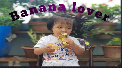 Cute baby eating banana || compilation videos || 14 months - YouTube