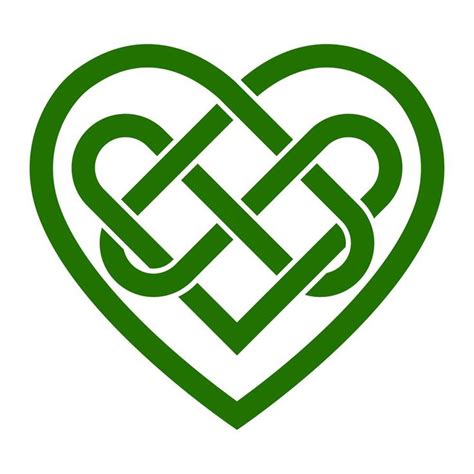 Celtic knot heart vector illustration | Celtic knot, Celtic love knot ...