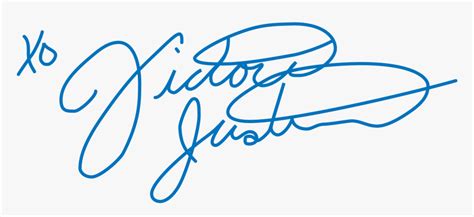 Victoria Justice Signature - Transparent Blue Ink Signature, HD Png Download , Transparent Png ...