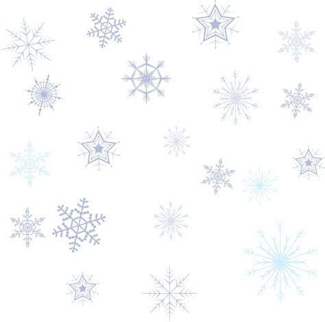 Pattern Snowflake Collection Variety Free Download PNG HD Transparent ...