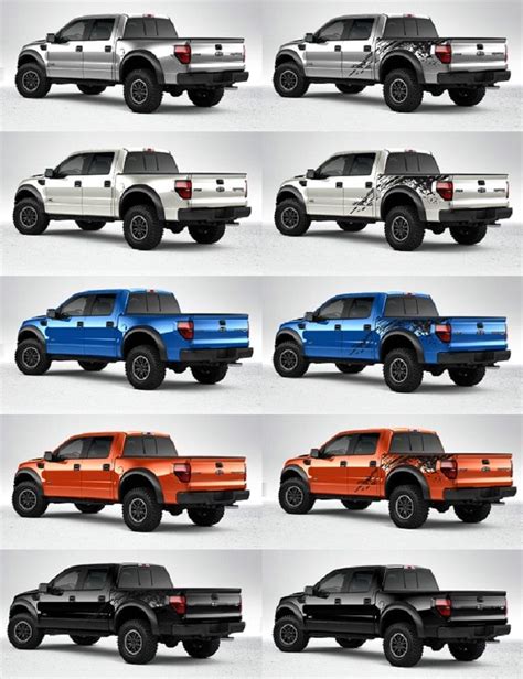 ford raptor colors 750 X 975 | Ford raptor, Ford, Cool trucks