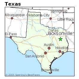 Map Of Jacksonville Texas - Lilly Pauline