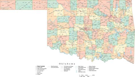 Printable Map Of Oklahoma