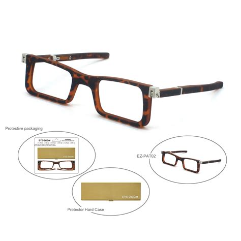 EYE ZOOM Ultra Thin Clip Reading glasses Mini Size Readers with Super ...