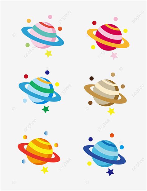 Space Moon Planet Vector PNG Images, Cartoon Planet Space Color Planet ...