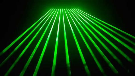 Single Green laser light show equipment - YouTube