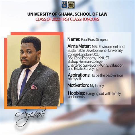 University of Ghana Law students union on LinkedIn: #UGSoL #firstclass #law