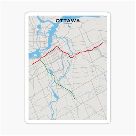 "Ottawa Transit Map" Sticker for Sale by CPTVDesign | Redbubble