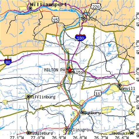 Milton, Pennsylvania (PA) ~ population data, races, housing & economy