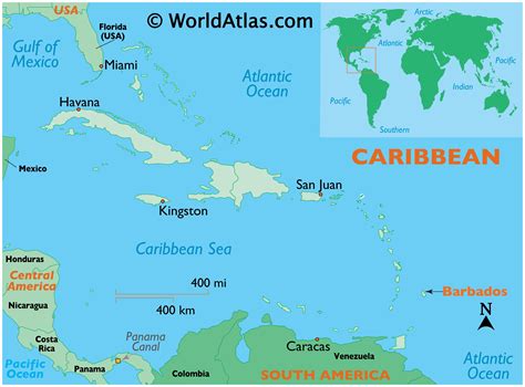 Barbados Map / Geography of Barbados / Map of Barbados - Worldatlas.com