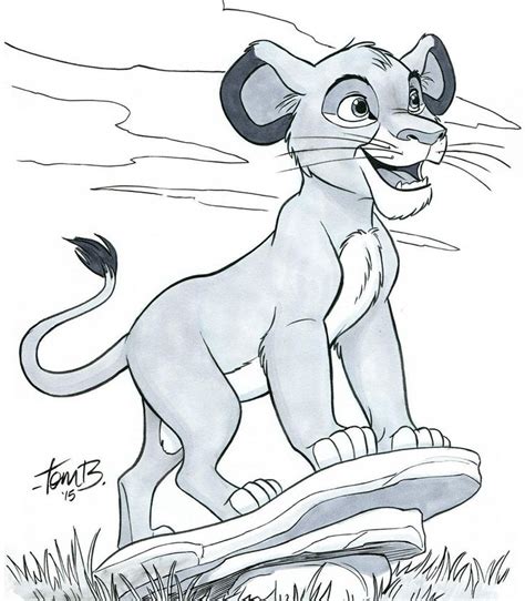 #TBT with a new drawing of Simba but it's a throwback to when I worked ...