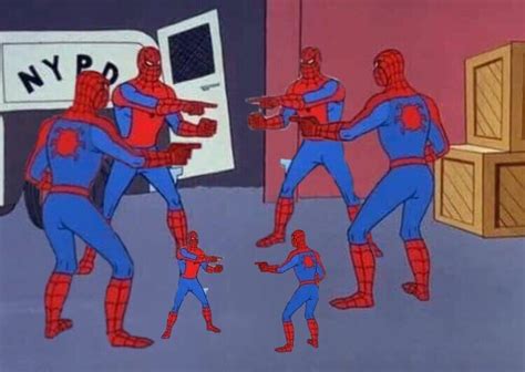 Spiderman Pointing Meme Template