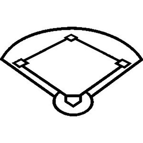 Download High Quality baseball diamond clipart outline Transparent PNG ...