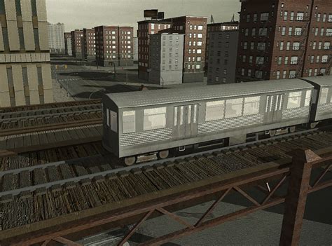 Elevated train in the procedural city! image - Just Death - IndieDB