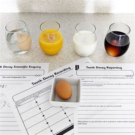 🥚 Tooth decay egg experiment 🔍 Another week, another activity modified for home learning 😶 Year ...