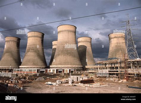 Cooling towers Croydon Power Station Surrey England UK Now demolished Stock Photo - Alamy