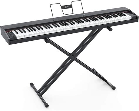 Amazon.com: LAGRIMA LAG-600 Full Size Key Portable Digital Piano, 88 Key Electric Keyboard Piano ...