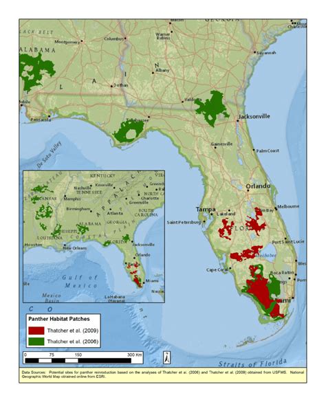 14. Contiguous areas of Florida panther habitat identified as potential ...