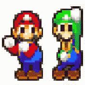 Mario Luigi Dancing GIF - MarioLuigi Dancing Pixels - Discover & Share GIFs