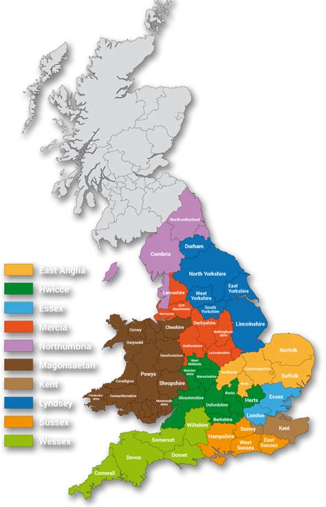 Map Of England Provinces | Twitterleesclub